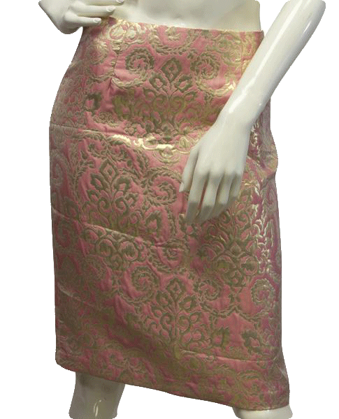 Sunny Leigh 90's Skirt Pink With Gold Size 2 SKU 000026