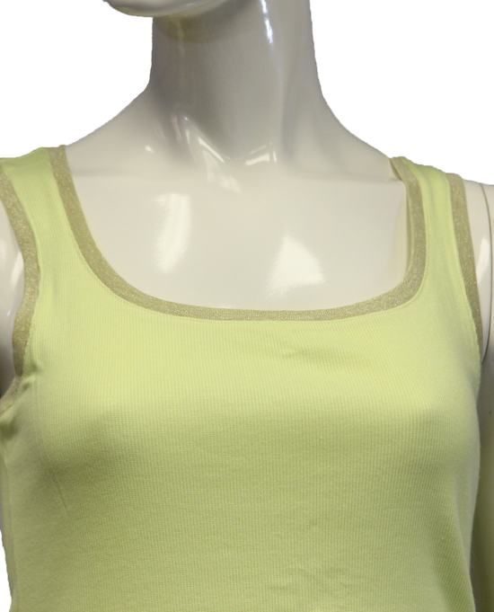 Chico's Neon Yellow Tank Top Size 0 (SKU 000069) - Designers On A Dime - 2