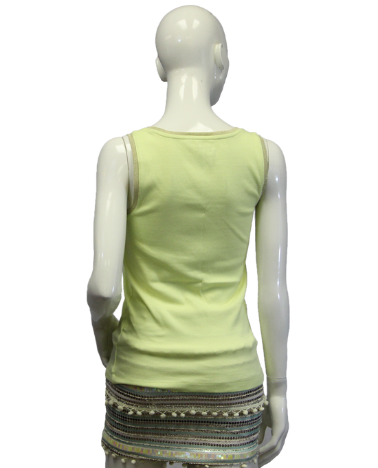Chico's Neon Yellow Tank Top Size 0 (SKU 000069) - Designers On A Dime - 3
