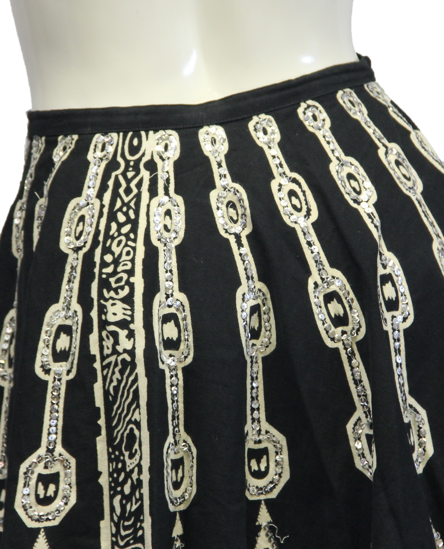 Hobo Black and White Skirt Size L/XL (SKU 000026) - Designers On A Dime - 4