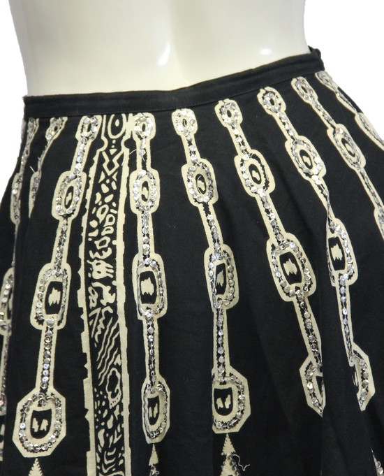 Hobo Black and White Skirt Size L/XL (SKU 000026) - Designers On A Dime - 4