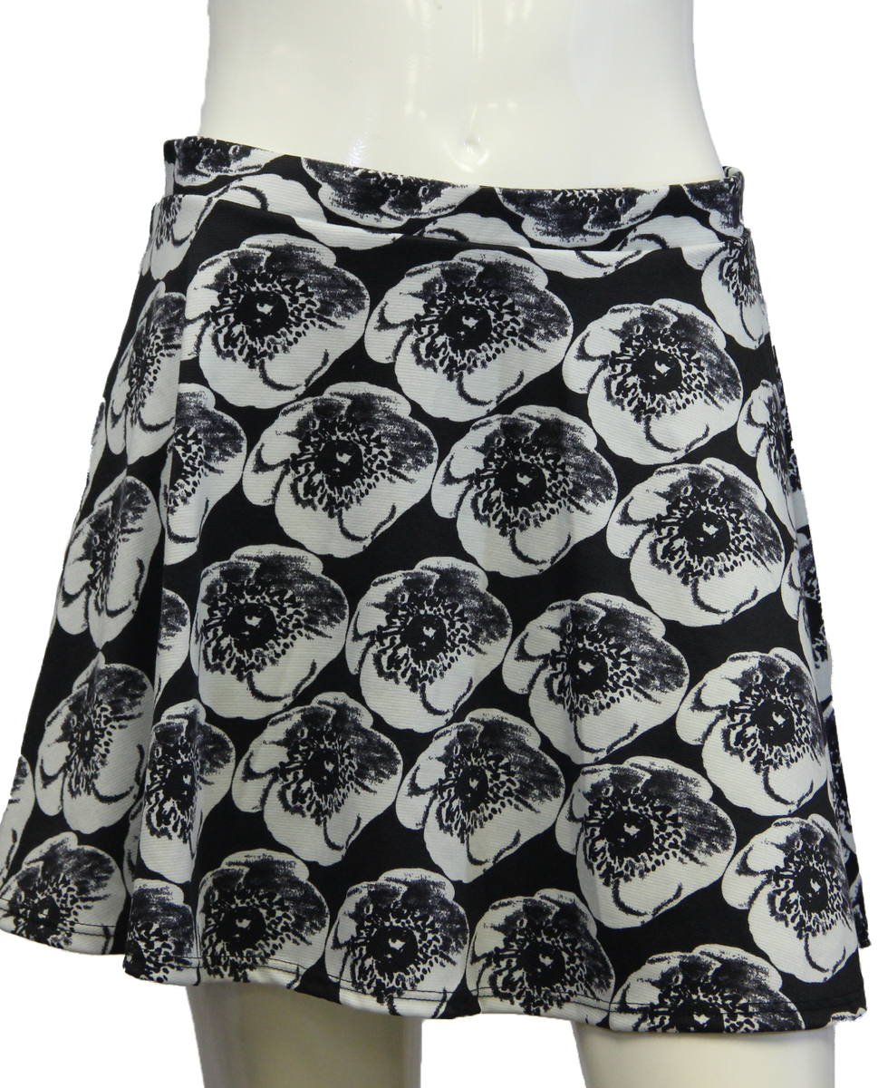 Wet Seal 80'S Skirt Floral Poppy Sz L SKU 000026 – Designers On A Dime