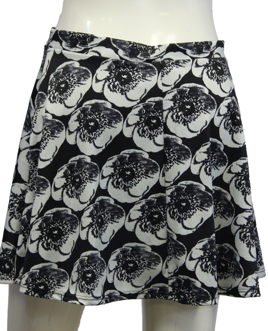 Floral Poppy Pont Mini Flower Skirt Sz L (SKU 000026) - Designers On A Dime - 3