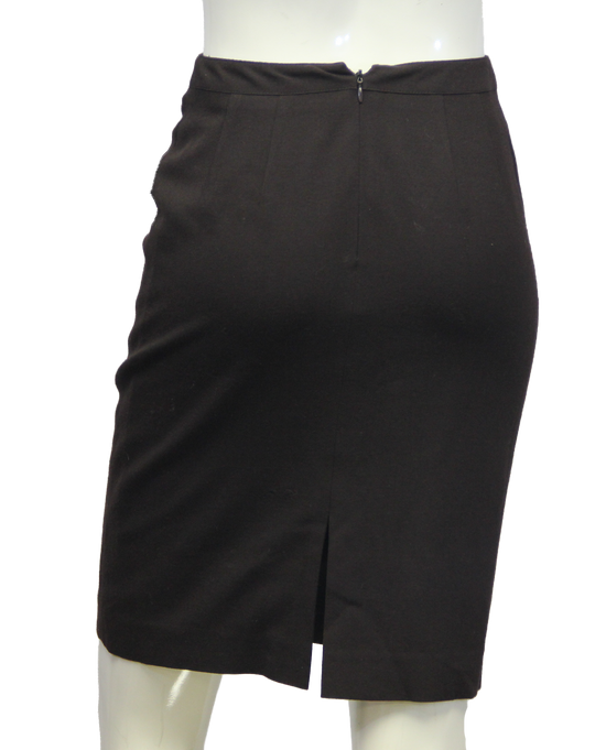 Ellen Tracy Work It Brown Skirt Size 2p (SKU 000094) - Designers On A Dime - 3