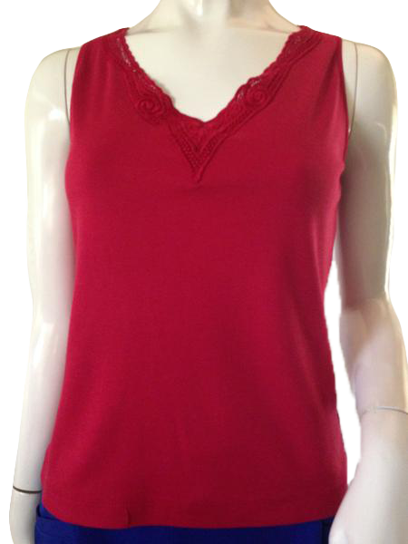 Chico's 80's Tank Top Red Size 1 (SKU 000209)