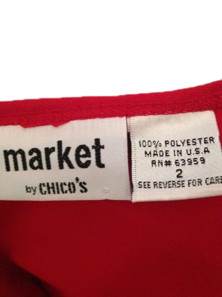 Load image into Gallery viewer, Chico&amp;#39;s 70&amp;#39;s Tank Top Red Size 2 (SKU 000209)
