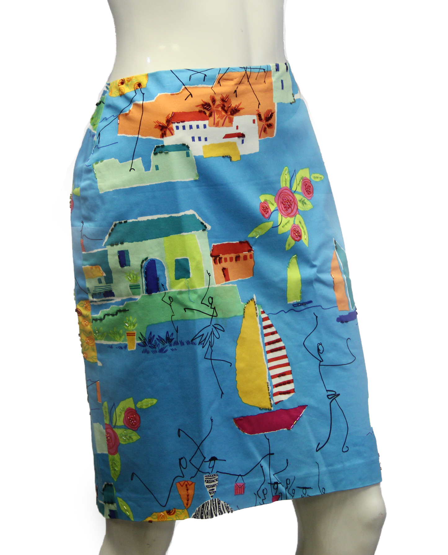 Maggy London I'm on a Boat Skirt Size 4 (SKU 000013) - Designers On A Dime - 2