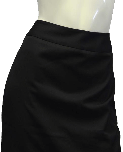 Load image into Gallery viewer, Anne Klein 70&amp;#39;s Skirt  Black With Split Size 6 SKU 000013
