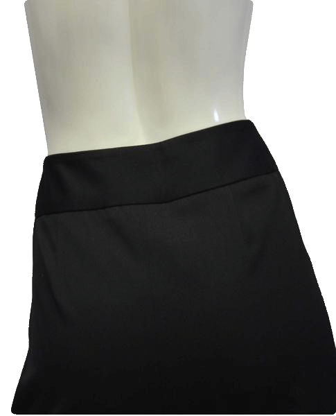 Load image into Gallery viewer, Anne Klein 70&amp;#39;s Skirt  Black With Split Size 6 SKU 000013
