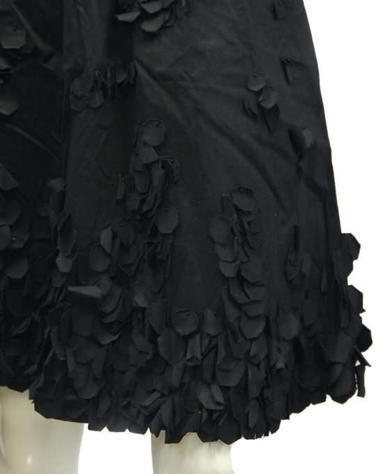 Calvin Klein Black Petal Skirt Size 10 (SKU 000013) - Designers On A Dime - 2