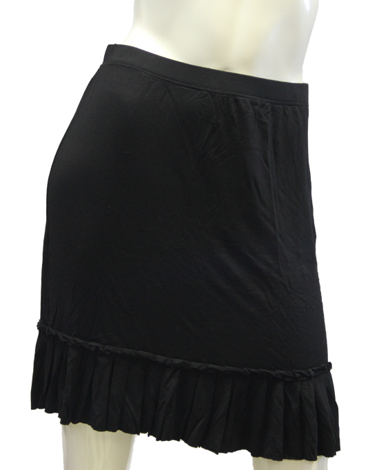 Max Studio Black Skirt with Ruffle Bottom Size Small (SKU 000028) - Designers On A Dime - 1