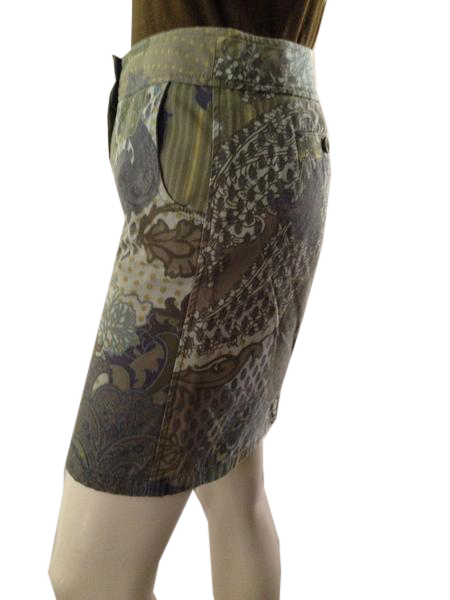 Ann Taylor above the knee blues/greens skirt size 4 (SKU 000210)
