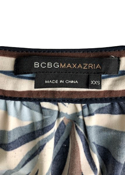 BCBG MAXAZRIA Printed Dress Size XXS SKU 001000-5