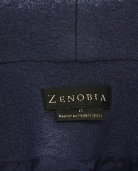 Zenobia Sleek and Chic Blue Coat Sz 14 (SKU 000015)
