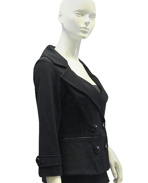 Load image into Gallery viewer, Cache 80&amp;#39;s Blazer Black Size S SKU 000032

