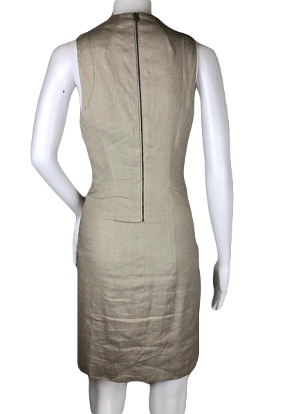 Load image into Gallery viewer, Helmut Lang Sleeveless Linen Dress Size 0 SKU 001005-8
