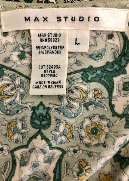 Max Studio Drop Waist Dress Size L SKU 001008-3 Designers On A Dime Max Studio Drop Waist Dress Size L SKU 001008-3 Designers On A Dime