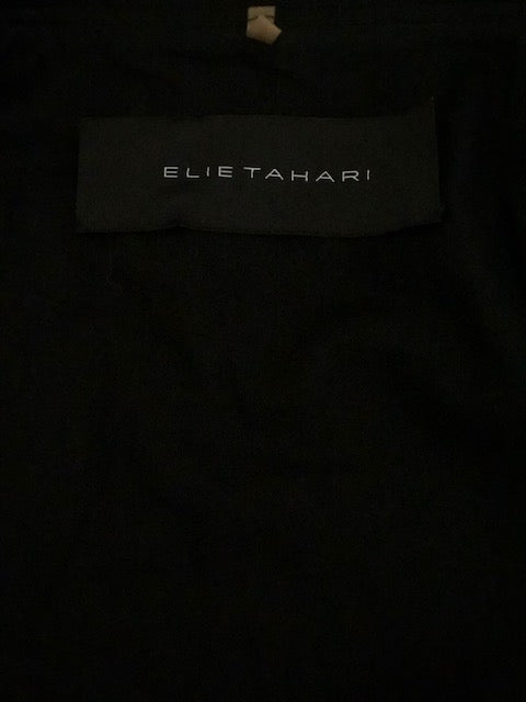 Elie Tahari Black Trench Coat Size S SKU 001009-5