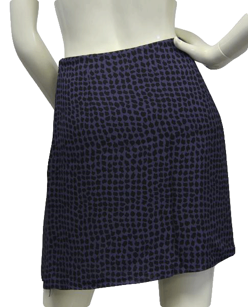 Banana Republic 60's Skirt Animal Print Cobalt Blue Size 14 SKU 000017
