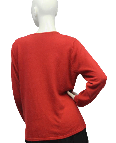 TanJay Sweater Red Embellished Size L SKU 000087