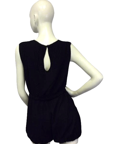 Load image into Gallery viewer, Black Casual Romper Size Medium SKU 000070
