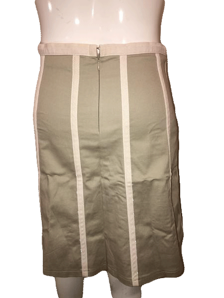 Proenza Schouler 60's Beige Mini Skirt with Trim Size 28” SKU 000154