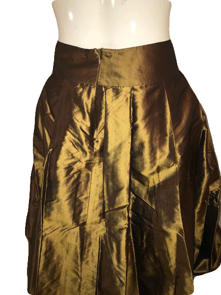 Load image into Gallery viewer, Talbots Brown Skirt 100% Silk Size 2P SKU 000154
