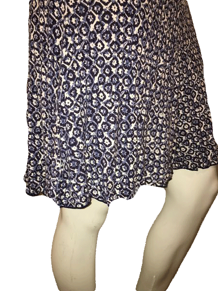 Max Studio Print Skirt in Black, Blue and White Size XS SKU 000154