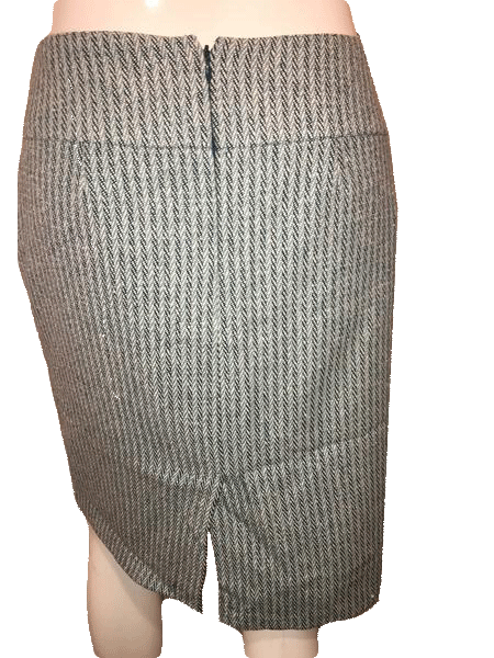 Ann Taylor Loft Blue and Gray Tweed Professional Skirt Size 4 SKU 000154