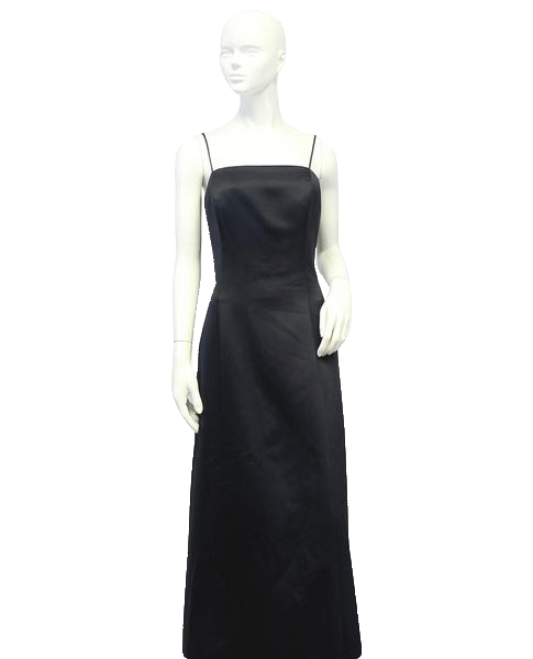 Load image into Gallery viewer, Alex Evenings 80&amp;#39;s Black Formal Maxi Dress Size 14 SKU 000063
