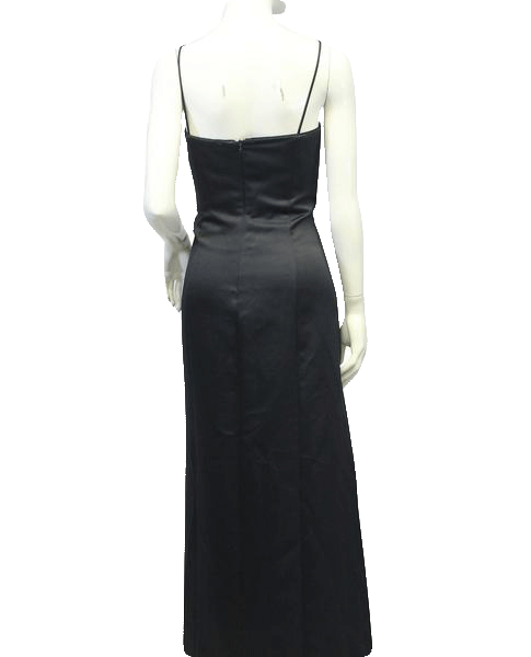 Load image into Gallery viewer, Alex Evenings 80&amp;#39;s Black Formal Maxi Dress Size 14 SKU 000063
