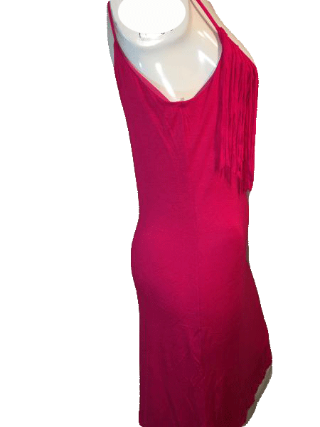 Copper Key 70's Spaghetti Strap Sassy Hot Pink Dress Size M SKU 000123