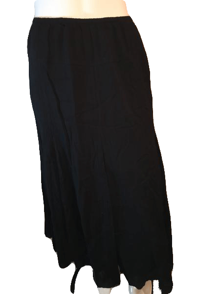 Ruby Rd. 90's Ankle Length Full Black Skirt Size 18 SKU 000126