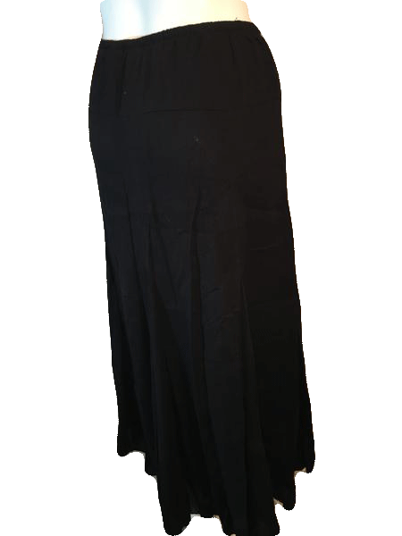 Ruby Rd. 90's Ankle Length Full Black Skirt Size 18 SKU 000126