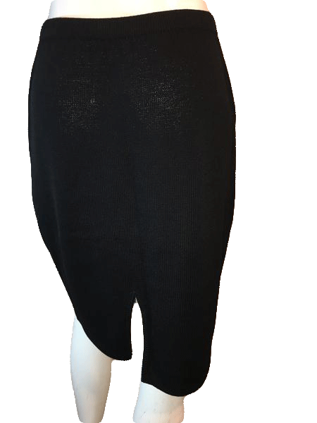 Designers on a Dime Black Knit Skirt Size 12 SKU 000126