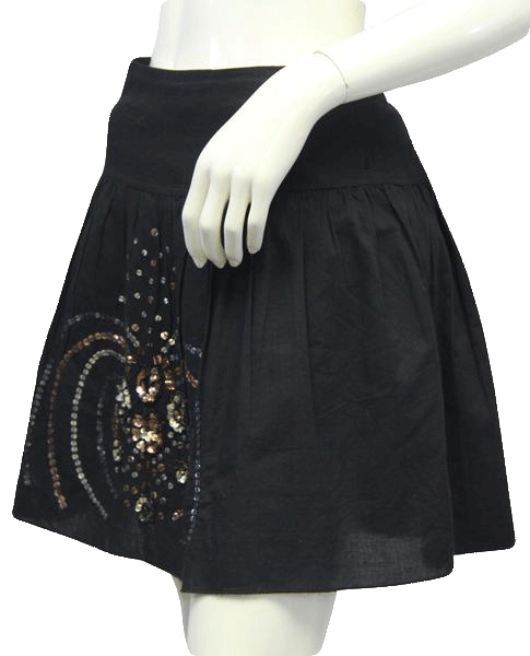 Load image into Gallery viewer, Sequin Embellished Racer Skirt Size M  (SKU 000004)
