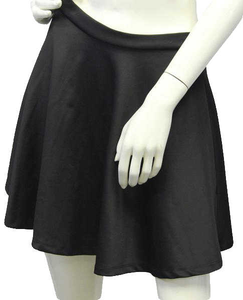 In Crowd Black Racer Skirt Size L  (SKU 000004)