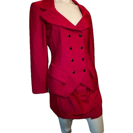 Load image into Gallery viewer, John Murrough Beautiful Shiny Red Skirt Size S SKU 000150
