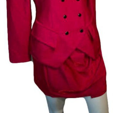 Load image into Gallery viewer, John Murrough Beautiful Shiny Red Skirt Size S SKU 000150
