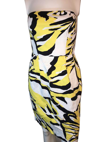 Express black 2025 and white dress