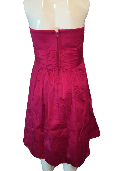 David s Bridal 80 s Hot Pink Formal Dress Size 16 SKU 000200 Designers On A Dime