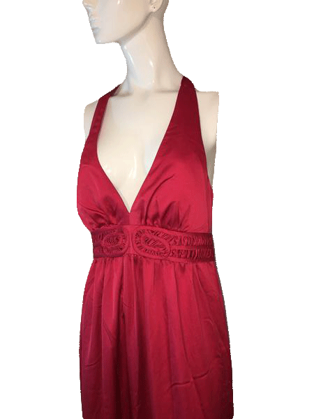 Load image into Gallery viewer, Max And Cleo 80&amp;#39;s Red Ball Gown Floor Length Size 12 SKU 000200
