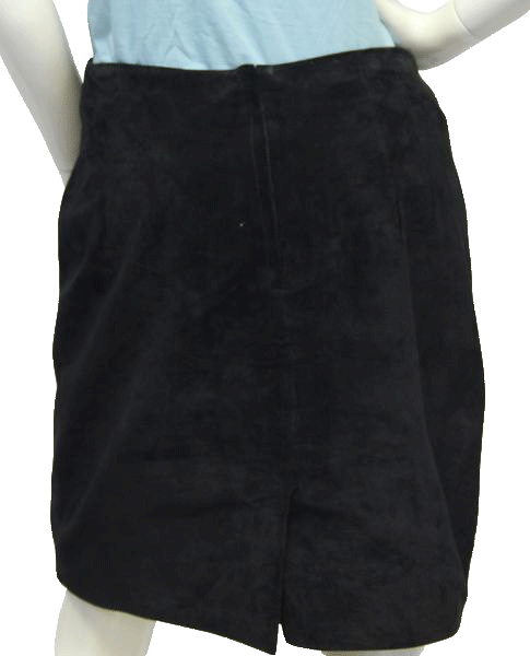 Hillary Paige 70's Black Suede Skirt SKU 000039