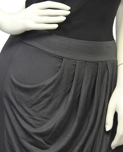 Load image into Gallery viewer, Three Dots Gray Jersey Wrap Skirt Size S (SKU 000004)
