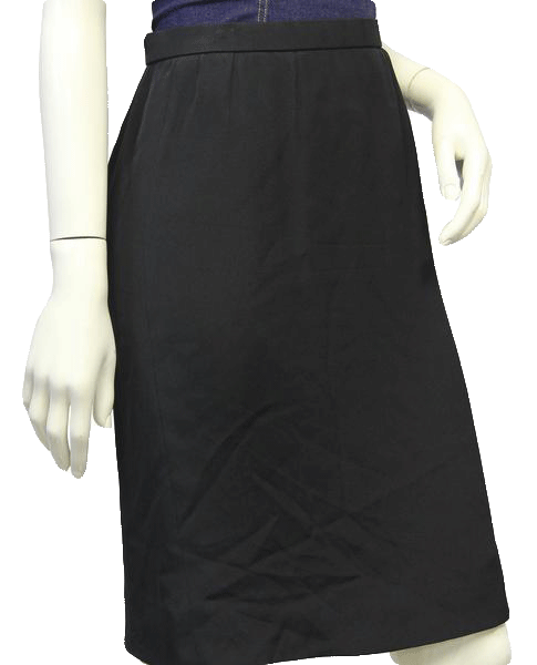 Leonard Rutan Black Pencil Skirt Sz S