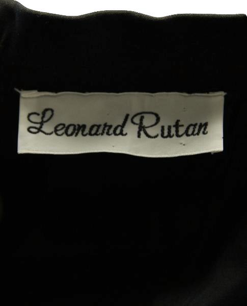 Leonard Rutan Black Pencil Skirt Sz S