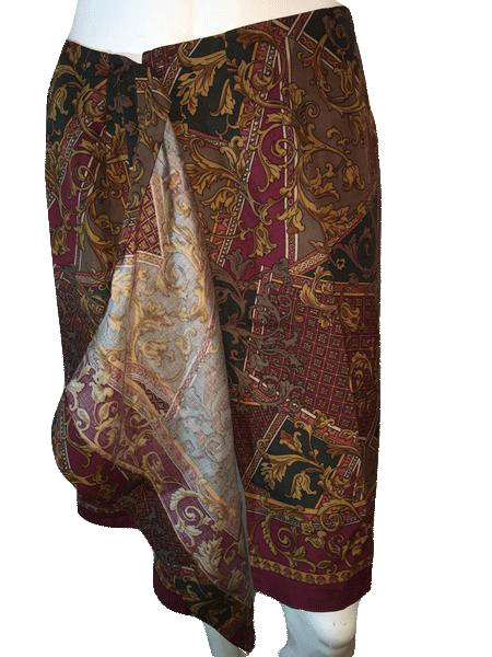 Load image into Gallery viewer, Talbots Wrap Around Paisley Skirt Size 8 SKU 000094
