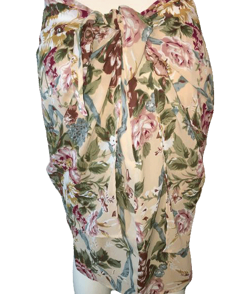 The Limited 80's Wrap Skirt Floral Printed Size 12 SKU 000094