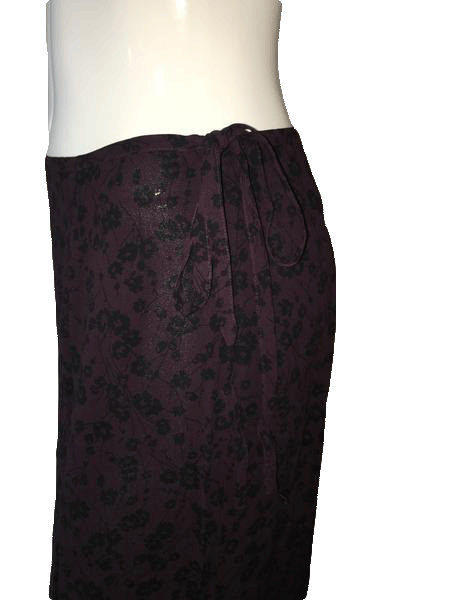 Banana Republic Maxi Skirt Dark Purple & Black Size 10 SKU 000094