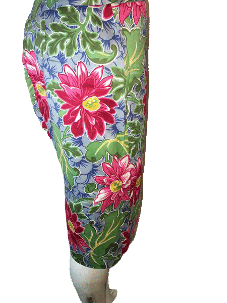 Talbots Skirt Floral Print Knee Length Size 8 SKU 000094
